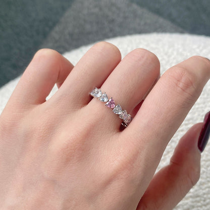 [GALE]0.25 Carat Radiant Romance Heart Cut Lover Ring
