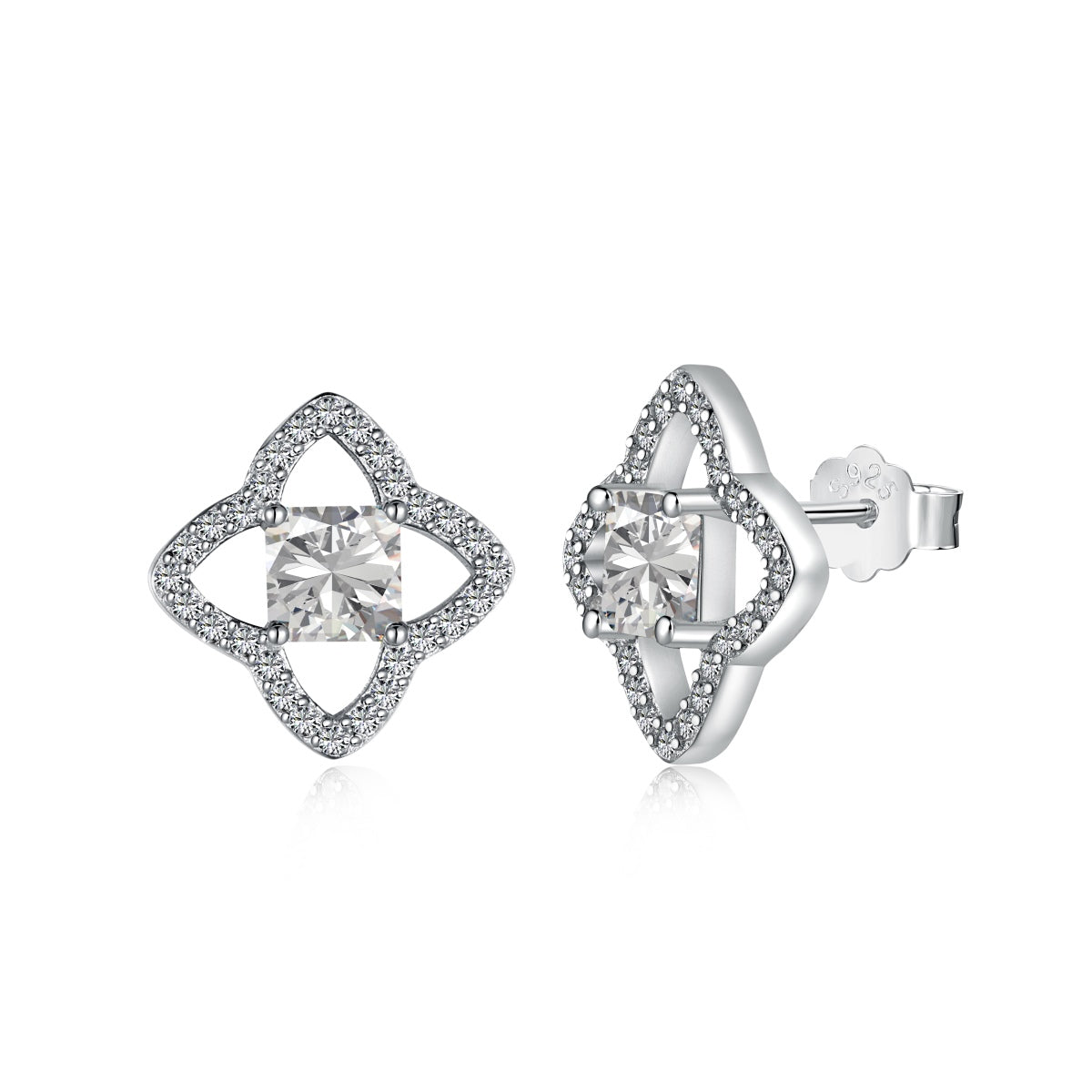 [GALE]Elegant Star Shape Princess Cut Daily Earrings