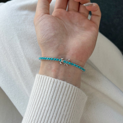 [GALE]Dainty Charming Round Cut Tennis Bracelet