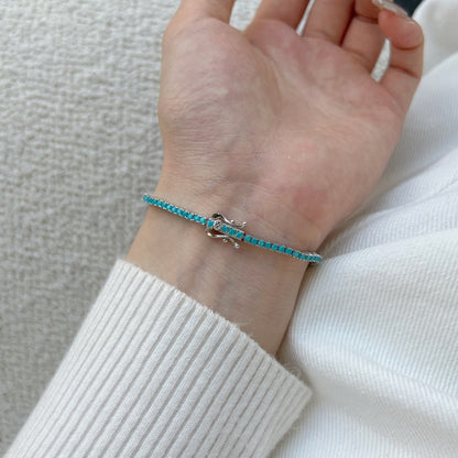 [GALE]Dazzling Exquisite Round Cut Daily Bracelet