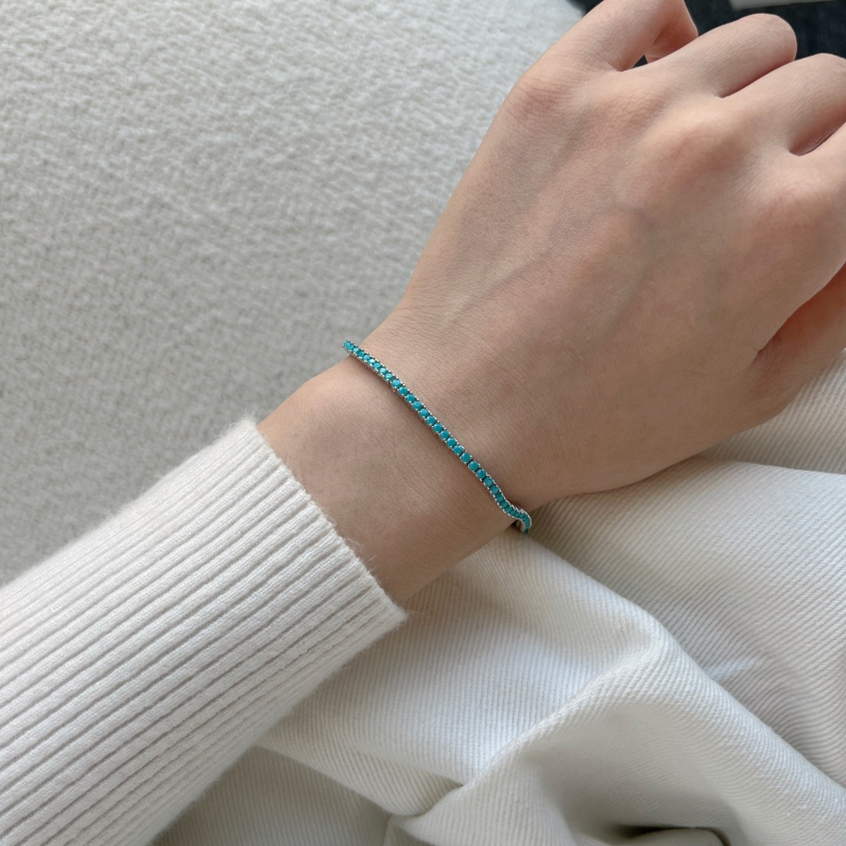 [GALE]Dazzling Exquisite Round Cut Daily Bracelet