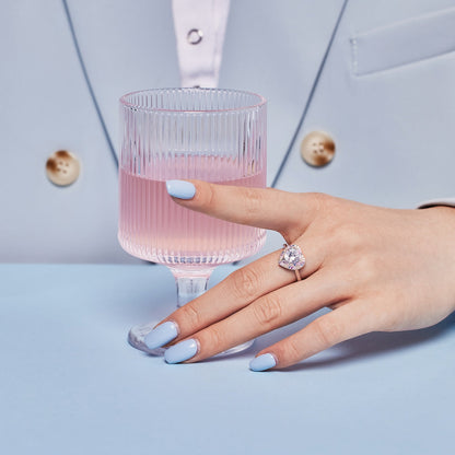 [GALE]Delicate Ebullient Heart Shape Wedding Ring