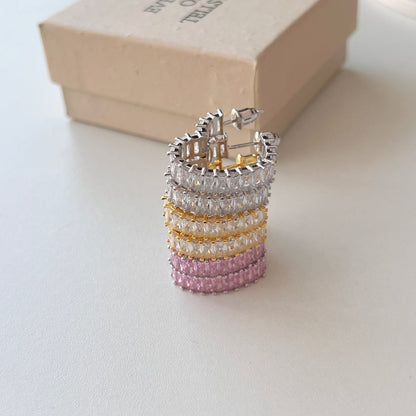 [GALE]Radiant Heart Cutout Earrings