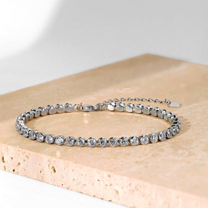 [GALE]Dazzling Sparkling Round Cut Daily Bracelet