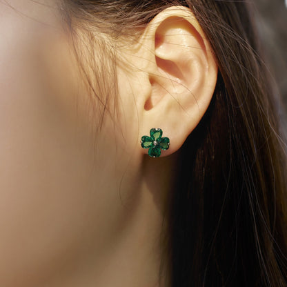 [GALE]Four-Leaf Clover Ball Earrings