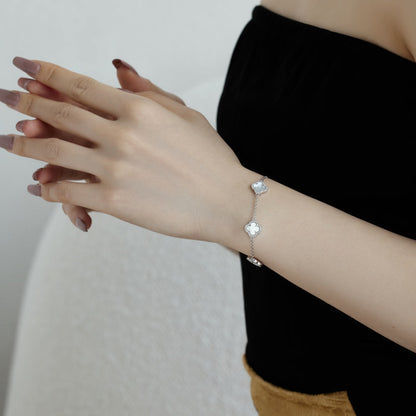 [GALE]Four-Leaf Clover Exquisite Bracelet