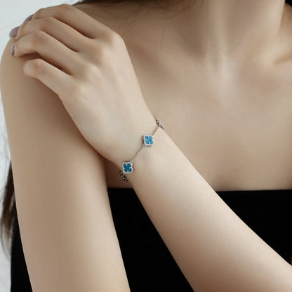 [GALE]Four-Leaf Clover Exquisite Bracelet