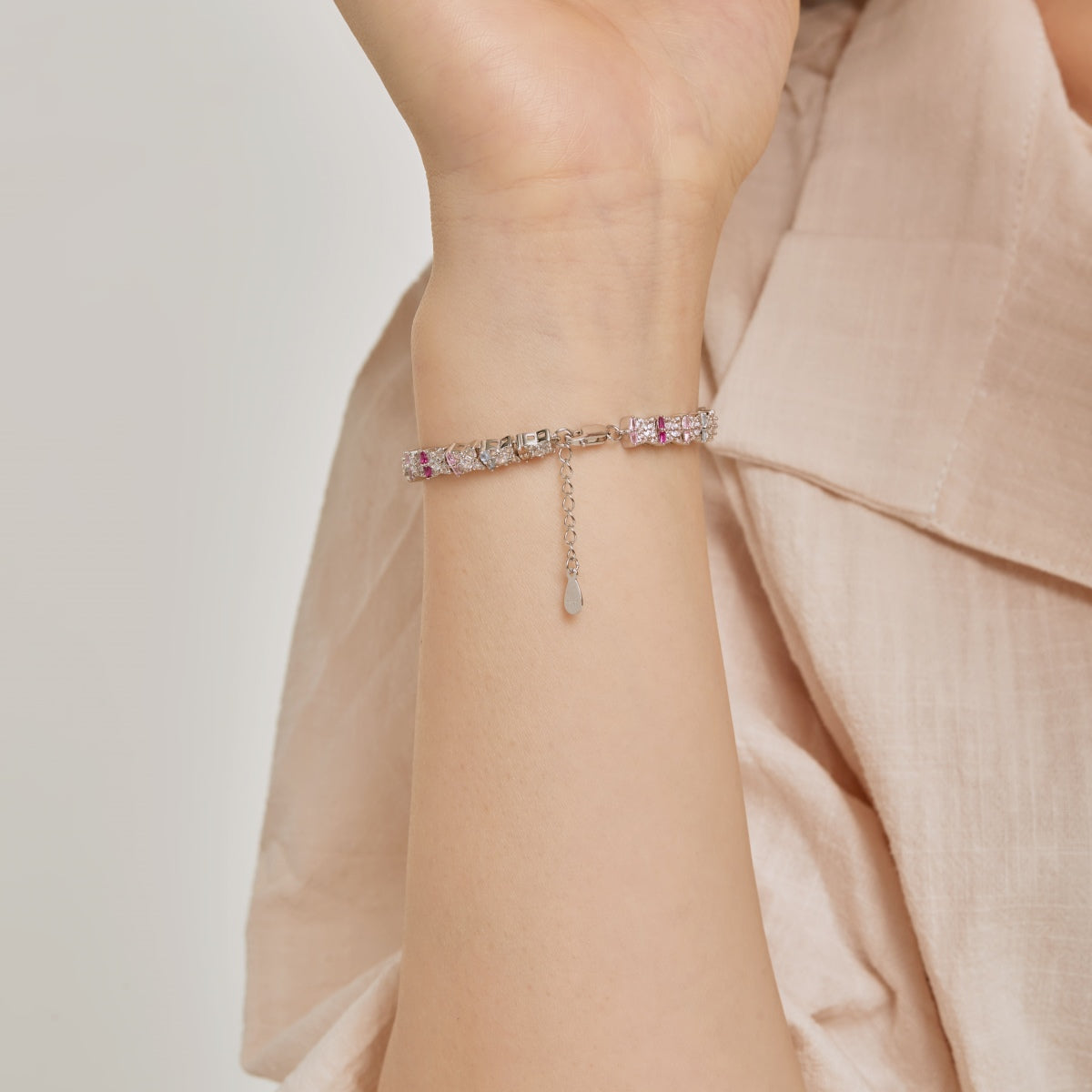 [GALE]Unique Colorful Flower Shape Daily Bracelet