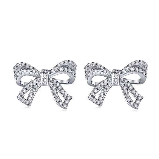 [GALE]Dainty Bow Shape Earrings