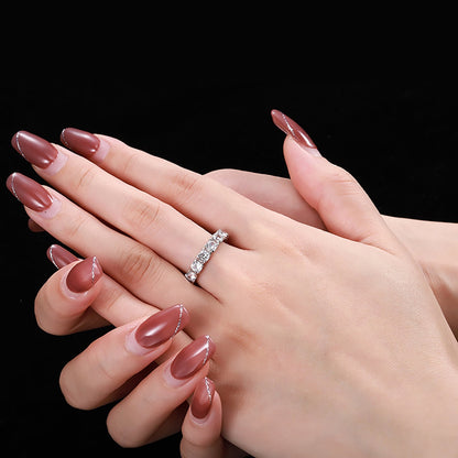 [GALE]Eternity Round Cut Tennis Ring