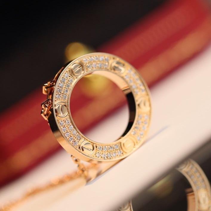 [GALE]LOVE NECKLACE ADJUSTABLE ROSE GOLD