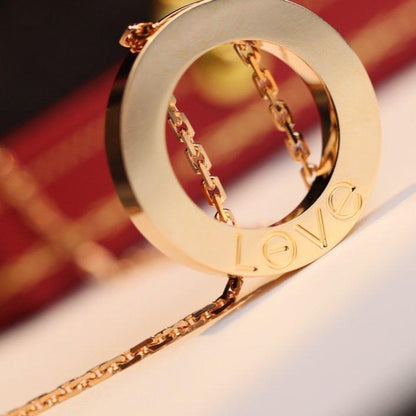 [GALE]LOVE NECKLACE ADJUSTABLE ROSE GOLD