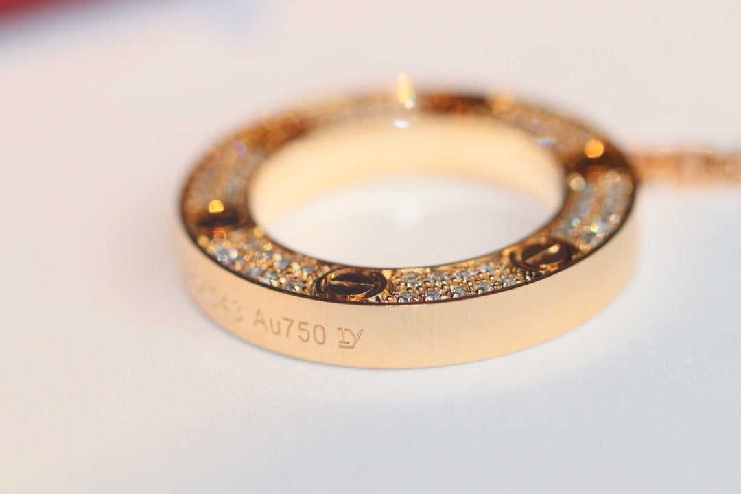 [GALE]LOVE NECKLACE ADJUSTABLE ROSE GOLD