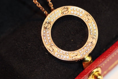 [GALE]LOVE NECKLACE ADJUSTABLE ROSE GOLD