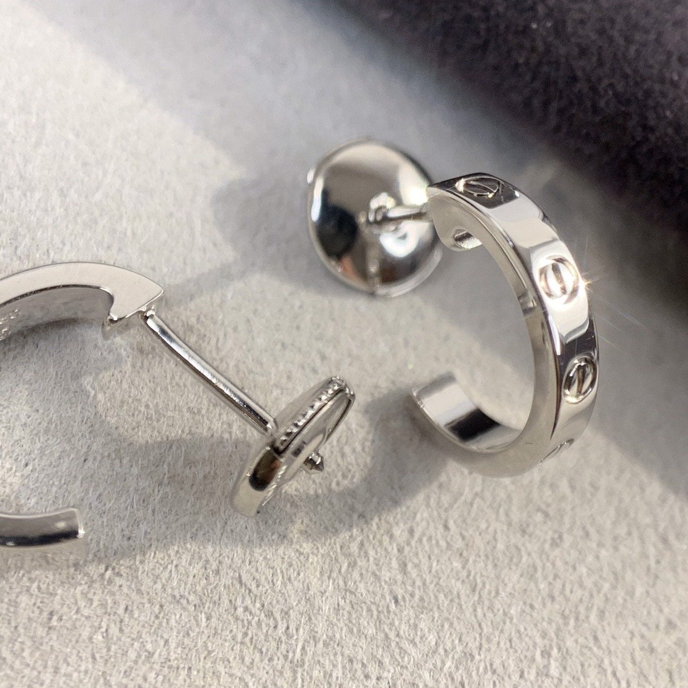 [GALE]LOVE EARRINGS 2.65MM SILVER