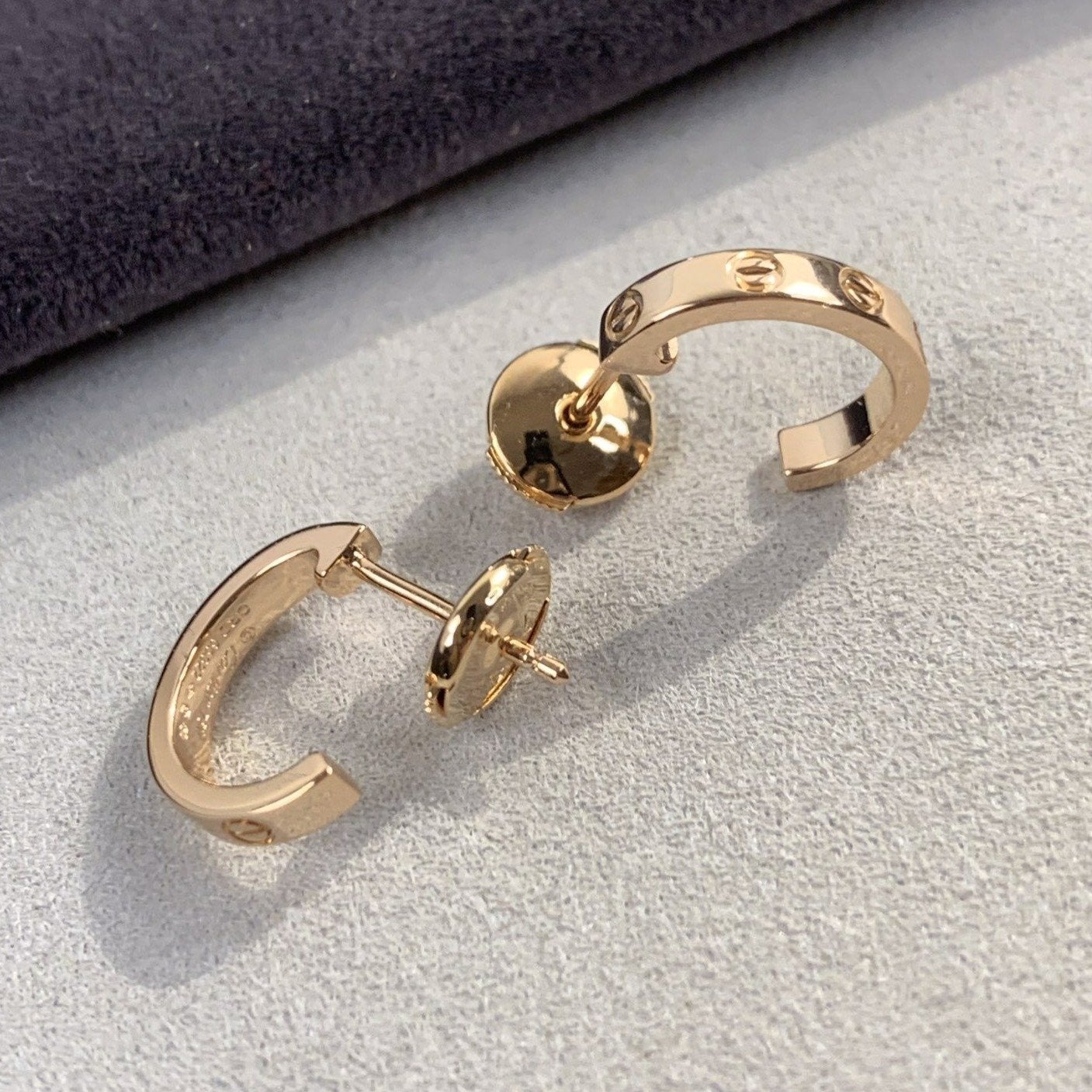 [GALE]LOVE EARRINGS 2.65MM PINK GOLD
