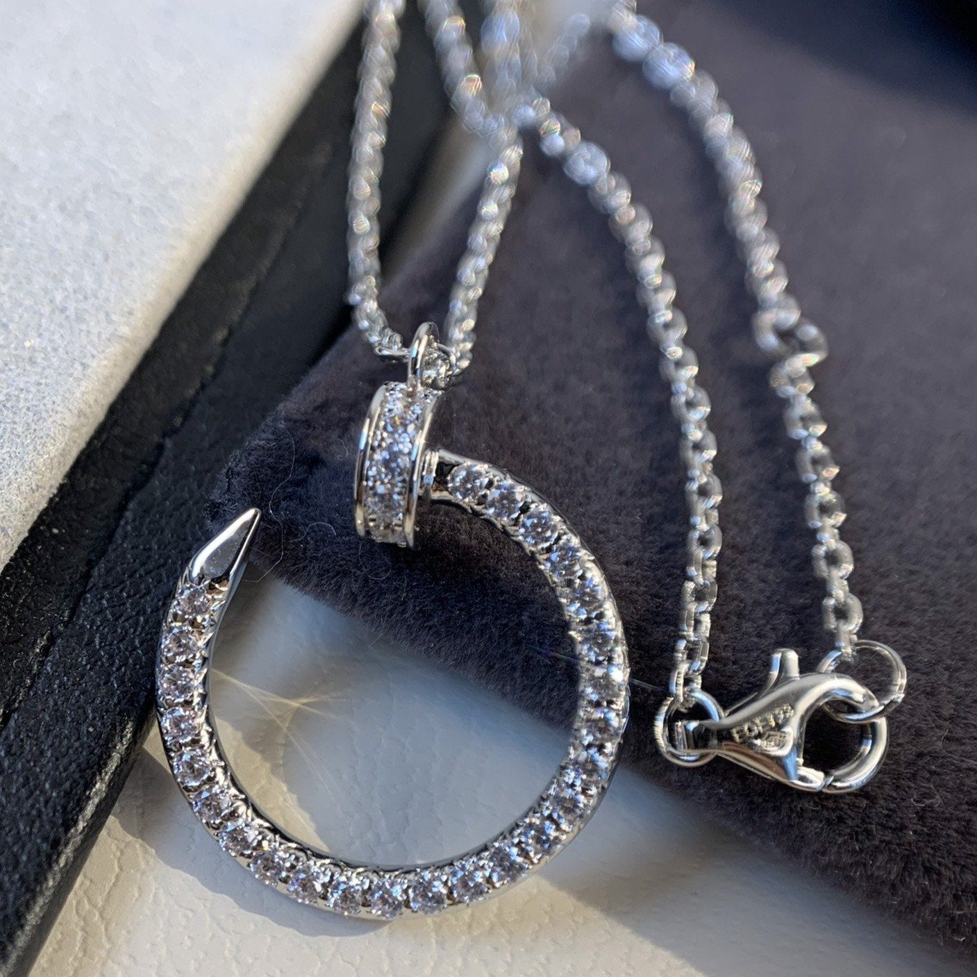 [GALE]JUSTE NECKLACE SILVER DIAMONDS