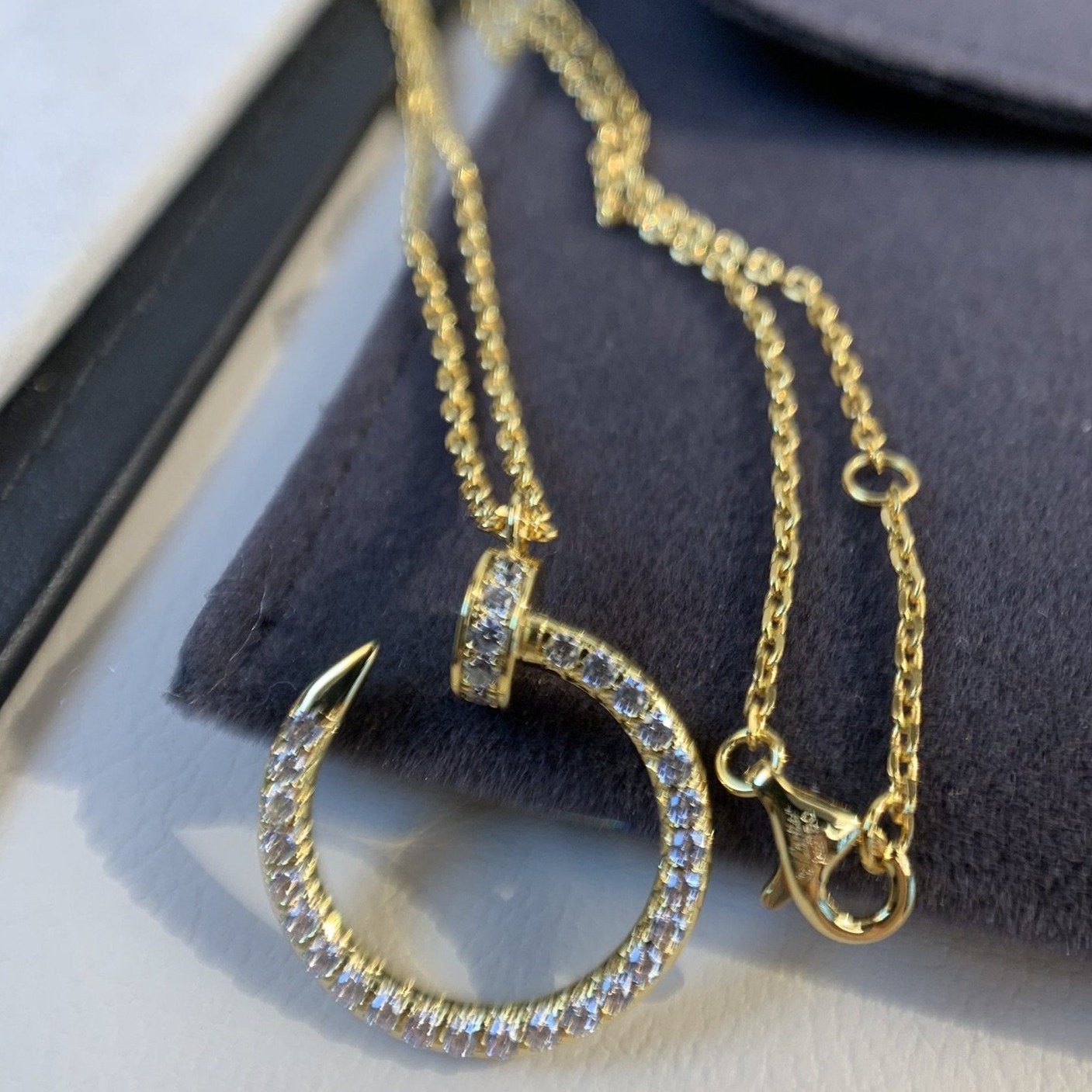 [GALE]JUSTE NECKLACE GOLD DIAMONDS