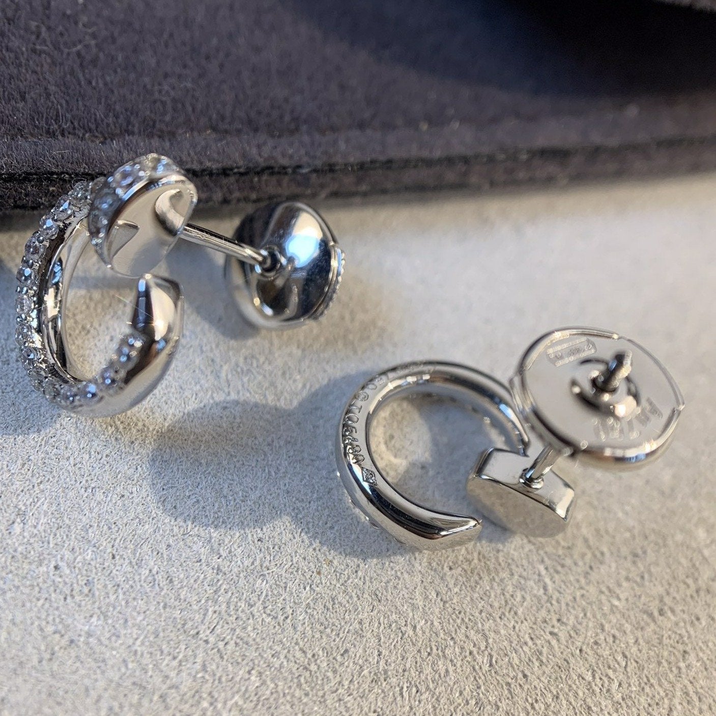 [GALE]JUSTE EARRINGS SILVER DIAMONDS