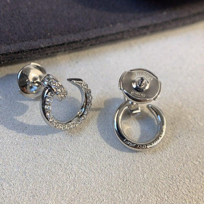[GALE]JUSTE EARRINGS SILVER DIAMONDS