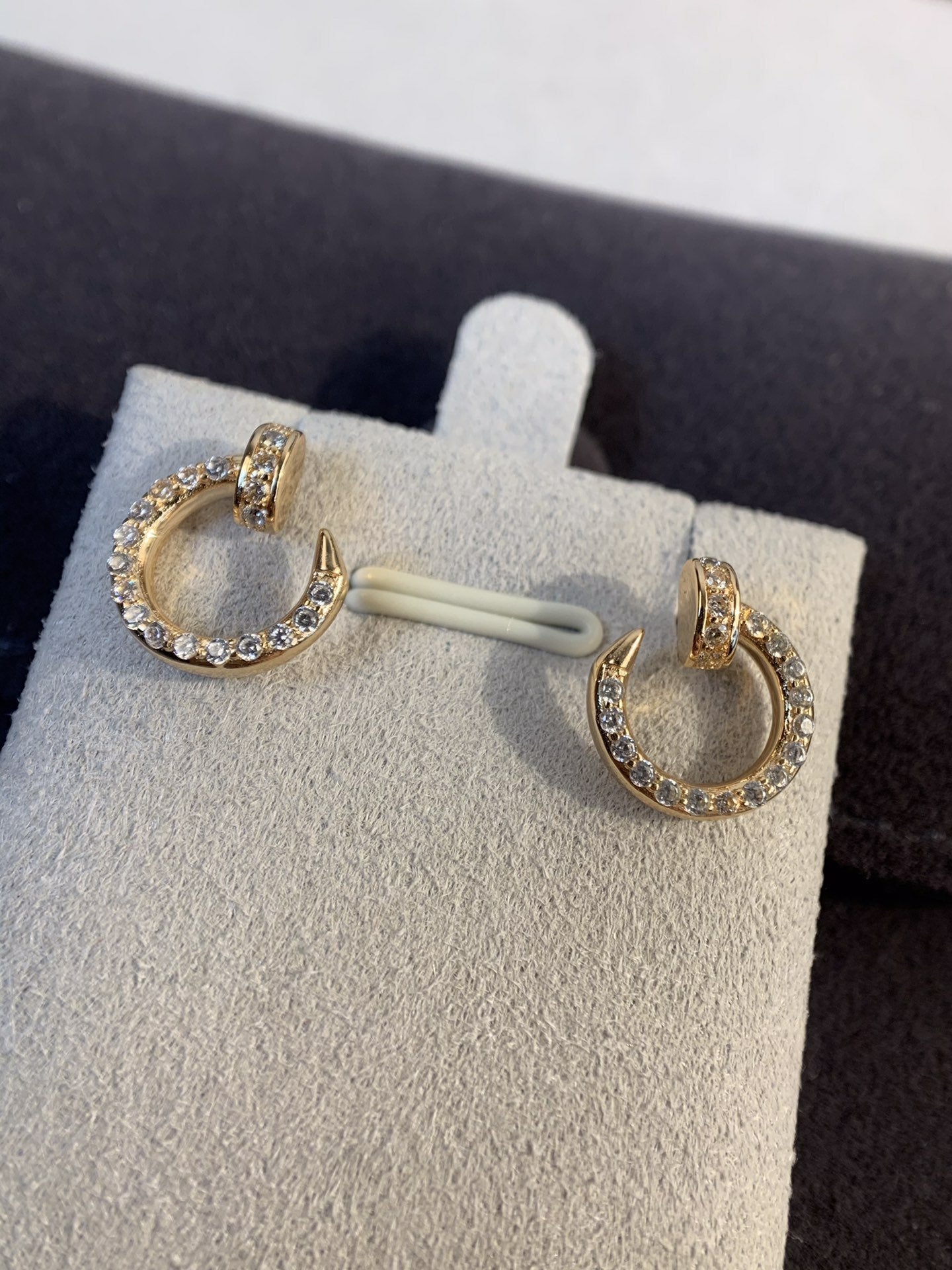 [GALE]JUSTE EARRINGS GOLD DIAMONDS