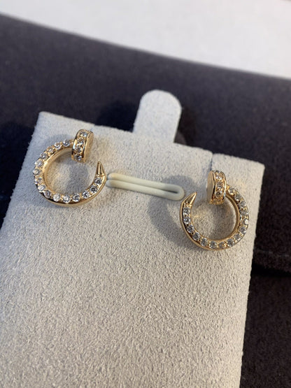 [GALE]JUSTE EARRINGS GOLD DIAMONDS