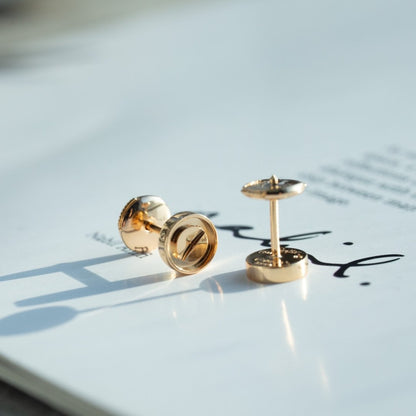 [GALE]LOVE EARRINGS PINK GOLD 10MM