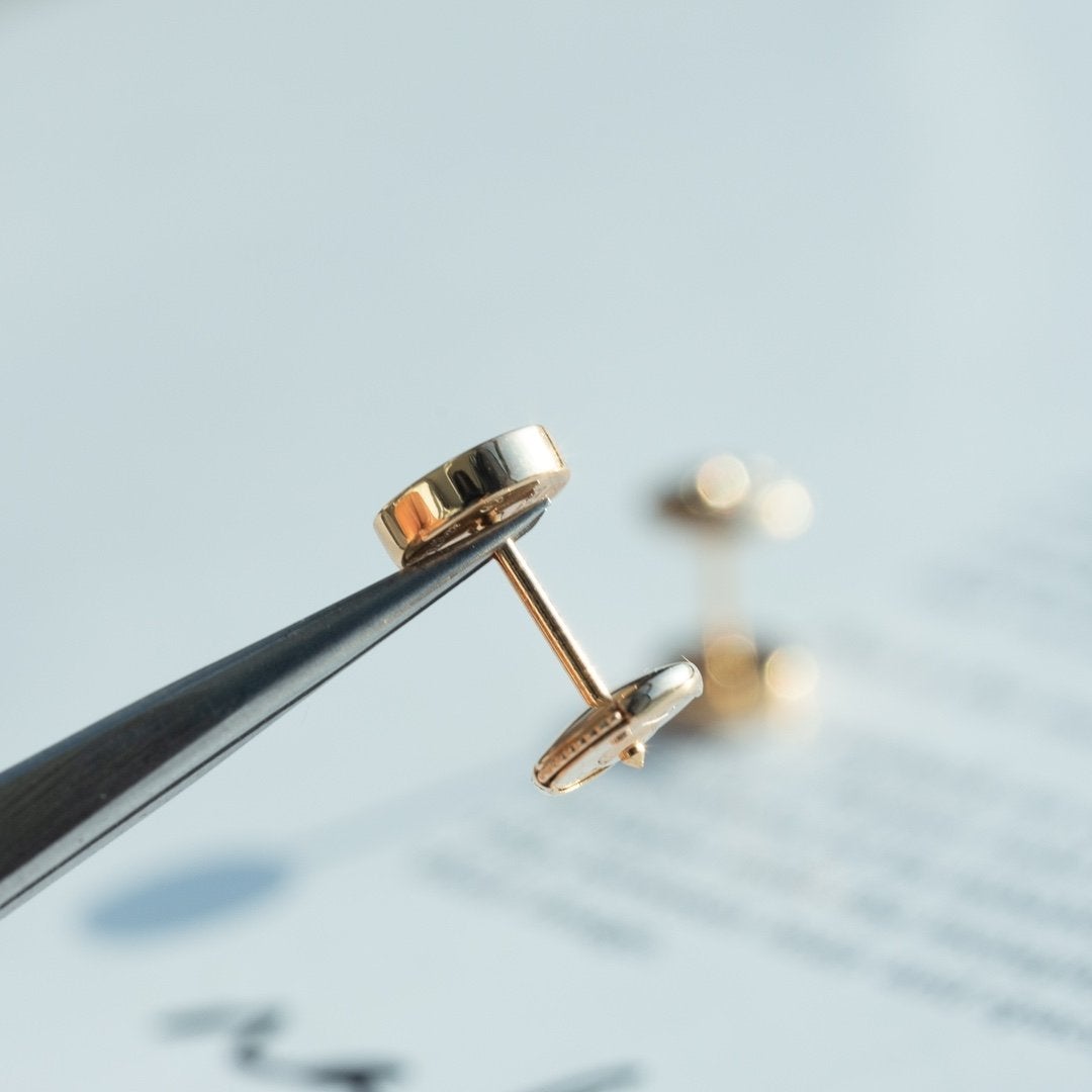 [GALE]LOVE EARRINGS PINK GOLD 10MM