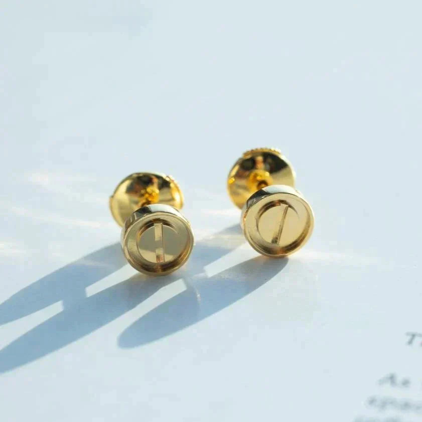[GALE]LOVE EARRINGS GOLD 10MM