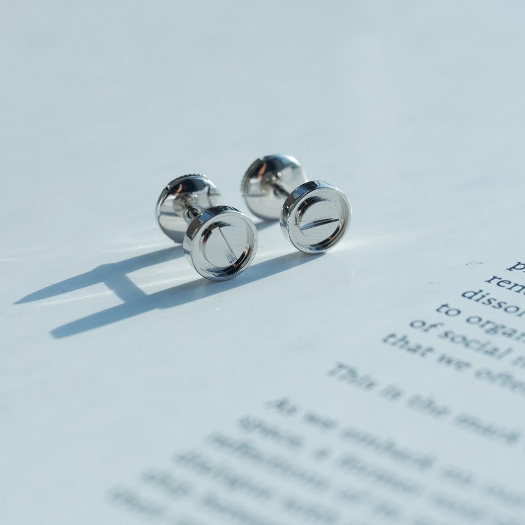 [GALE]LOVE EARRINGS SILVER 10MM