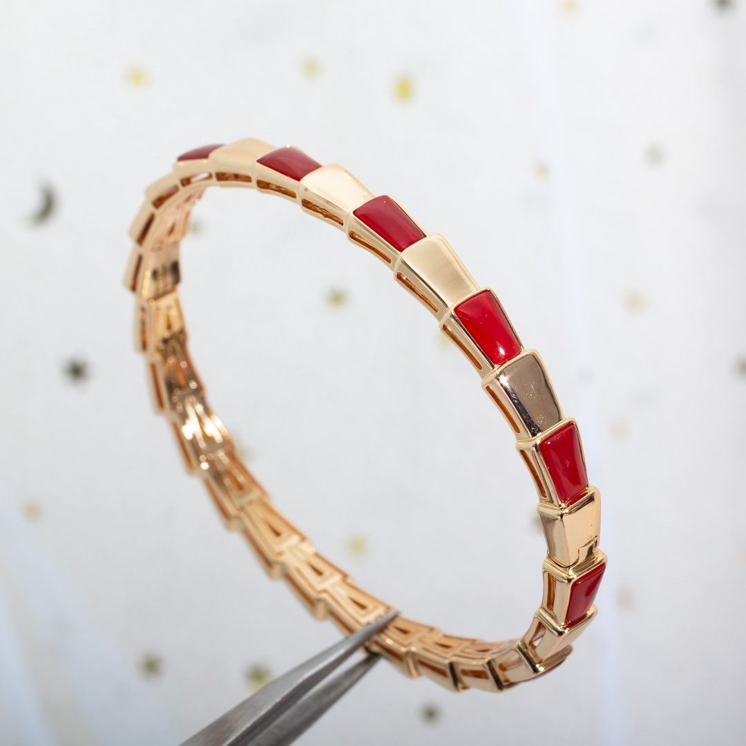 [GALE]SERPENTI BRACELET PINK GOLD RUBELLITE