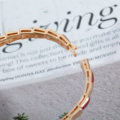 [GALE]SERPENTI BRACELET PINK GOLD RUBELLITE