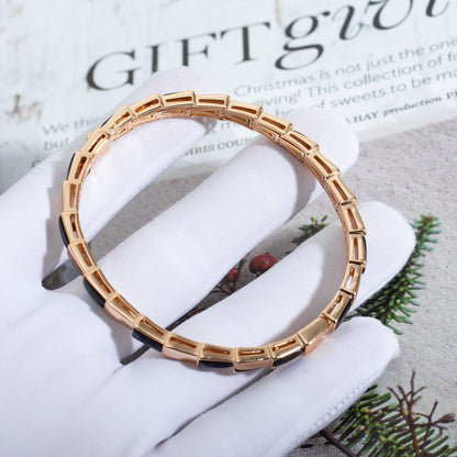 [GALE]SERPENTI BRACELET PINK GOLD ONYX