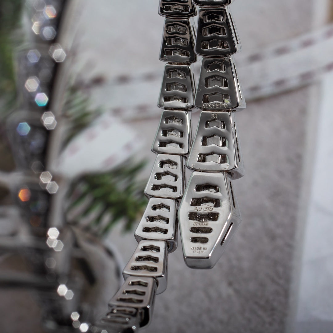 [GALE]SERPENTI BRACELET 6MM SILVER DIAMOND