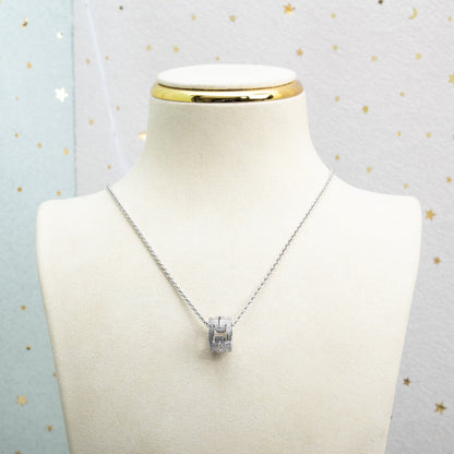 [GALE]PARENTESI NECKLACE SILVER DIAMOND