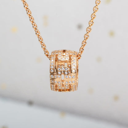 [GALE]PARENTESI NECKLACE PINK GOLD DIAMOND