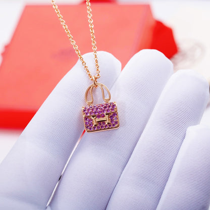 [GALE]CONSTANCE PEDANT PURPLE DIAMOND NECKLACE