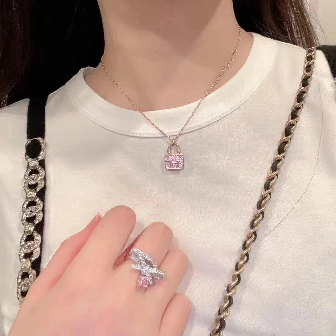 [GALE]CONSTANCE PEDANT PURPLE DIAMOND NECKLACE