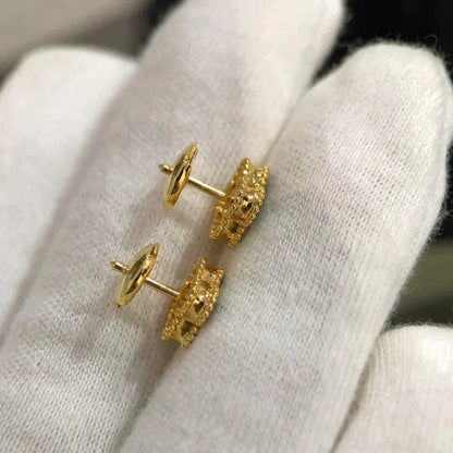 [GALE]CLOVER MINI 9.5MM MALACHITE  EARRINGS