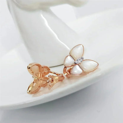 [GALE]BUTTERFLY MOP DIAMOND EARRINGS
