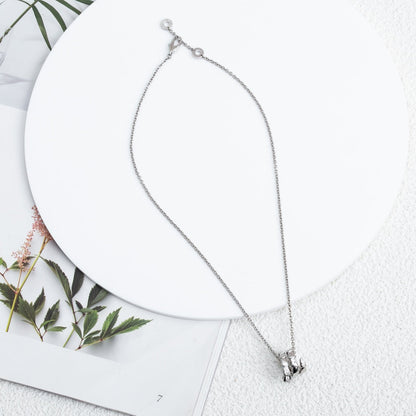 [GALE]SERPENTI SILVER NECKLACE DIAMOND