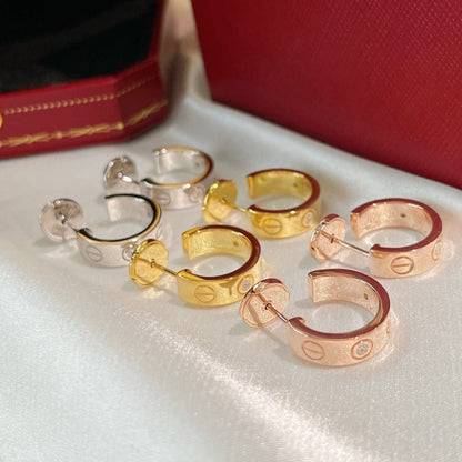 [GALE]LOVE EARRINGS 5.7MM 2 DIAMONDS