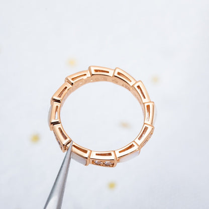 [GALE]SERPENTI RING PINK GOLD DIAMOND MOP 3MM