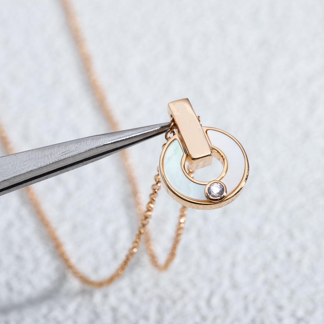 [GALE]GARI NECKLACE PINK GOLD MOP