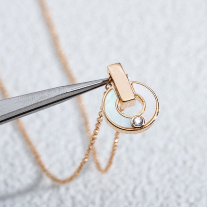 [GALE]GARI NECKLACE PINK GOLD MOP