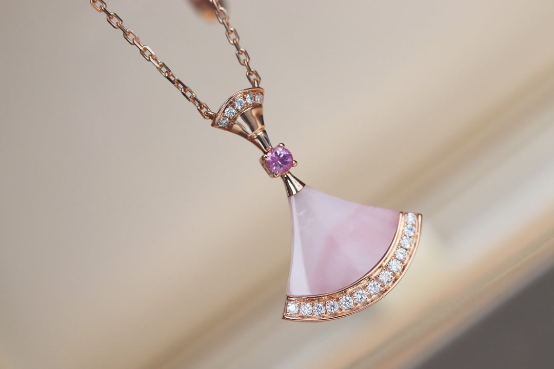[GALE]DREAM NECKLACE PINK MOP DIAMOND