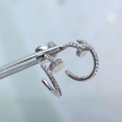[GALE]JUSTE EARRINGS 12.75MM SILVER DIAMOND