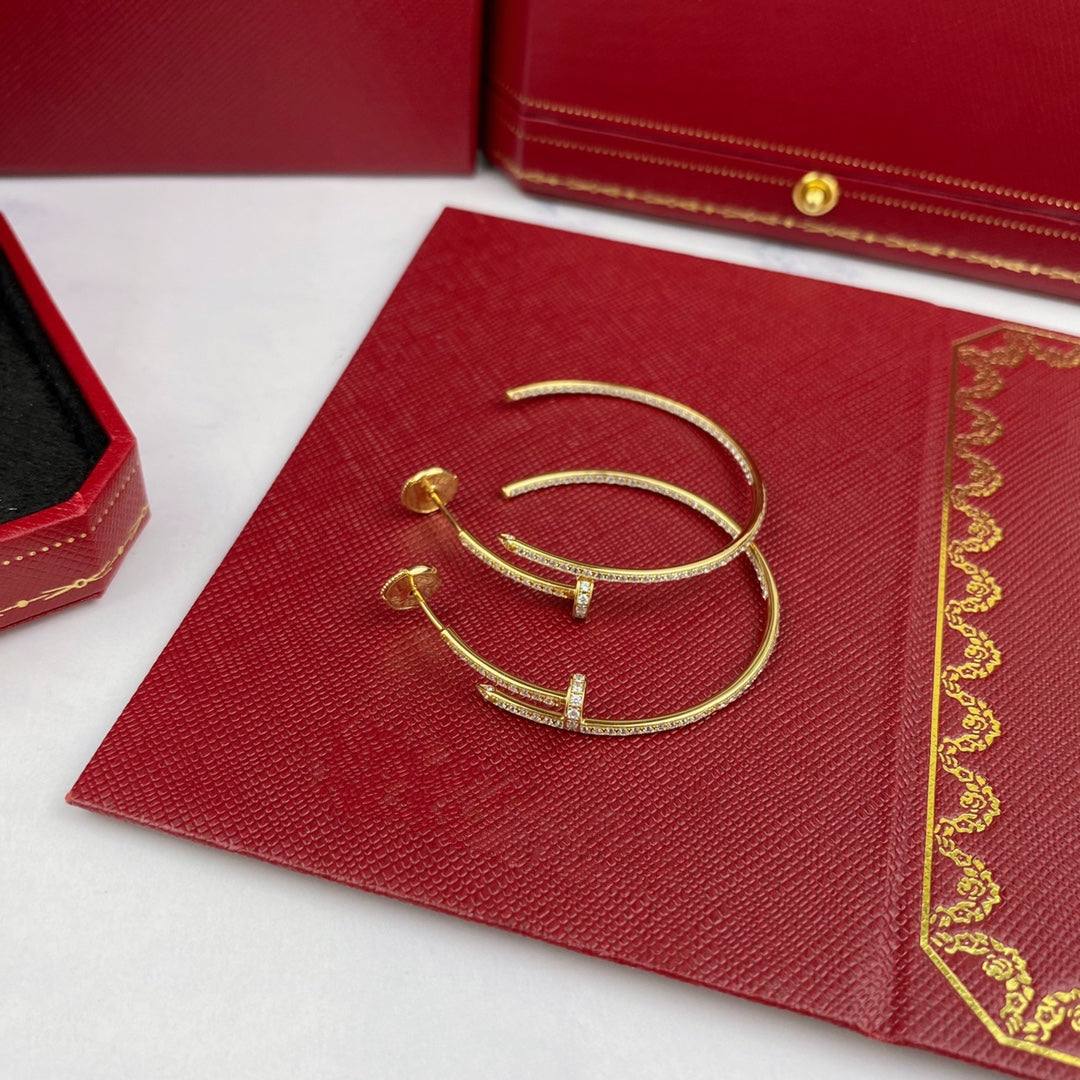 [GALE]JUSTE EARRINGS FULL DIAMONDS 1.8MM