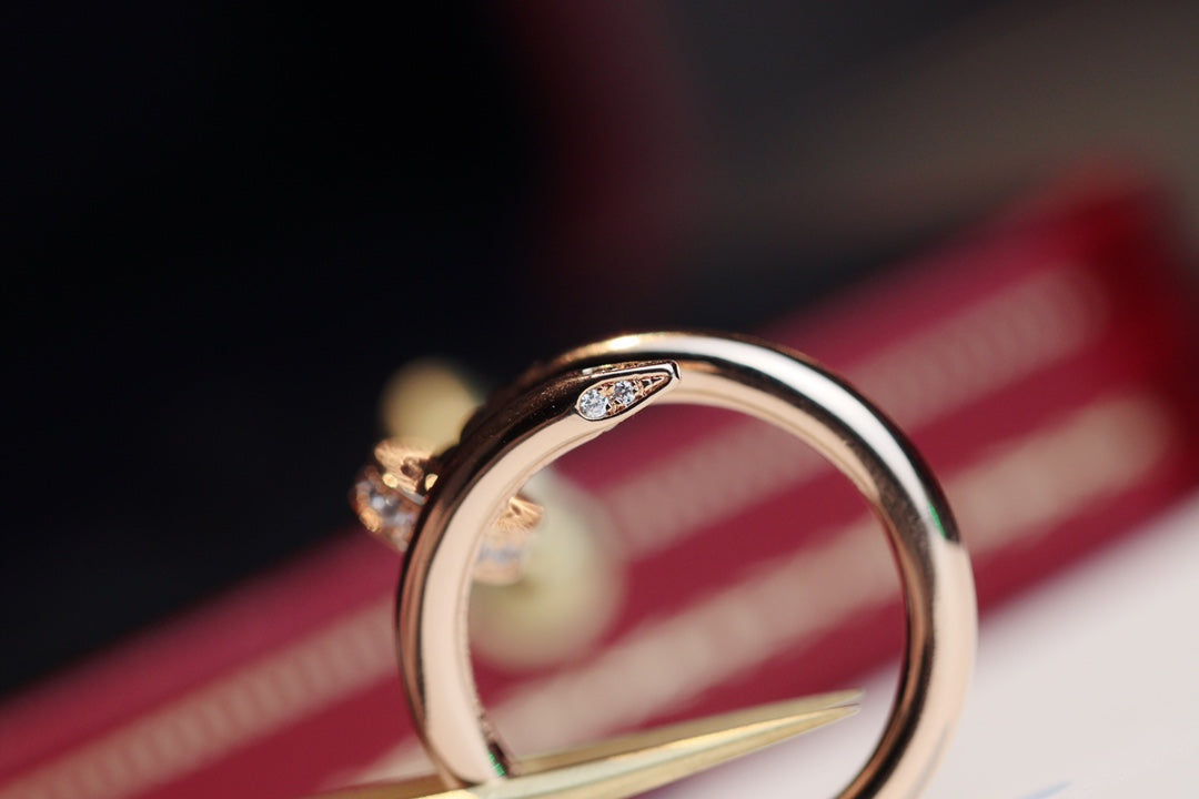 [GALE]JUSTE RING 2.65MM PINK GOLD DIAMOND