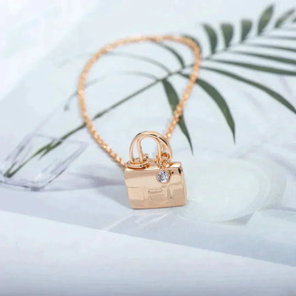 [GALE]AMULETTE PEDANT ROSE GOLD NECKLACE